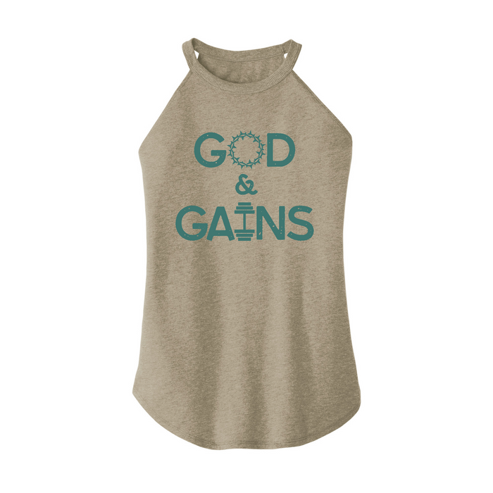 Womens X-Small Sand Rocker Tank Top