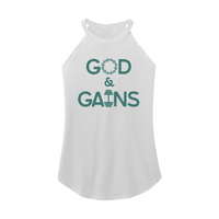 Womens X-Small White Rocker Tank Top