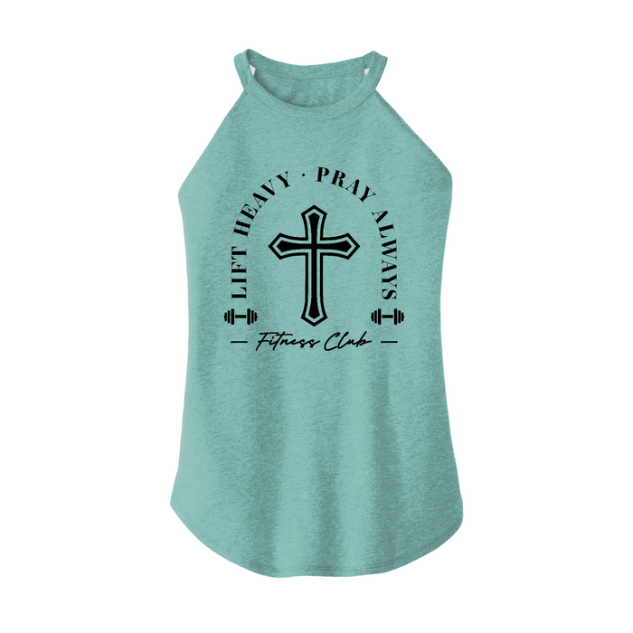 Womens X-Small Teal Rocker Tank Top