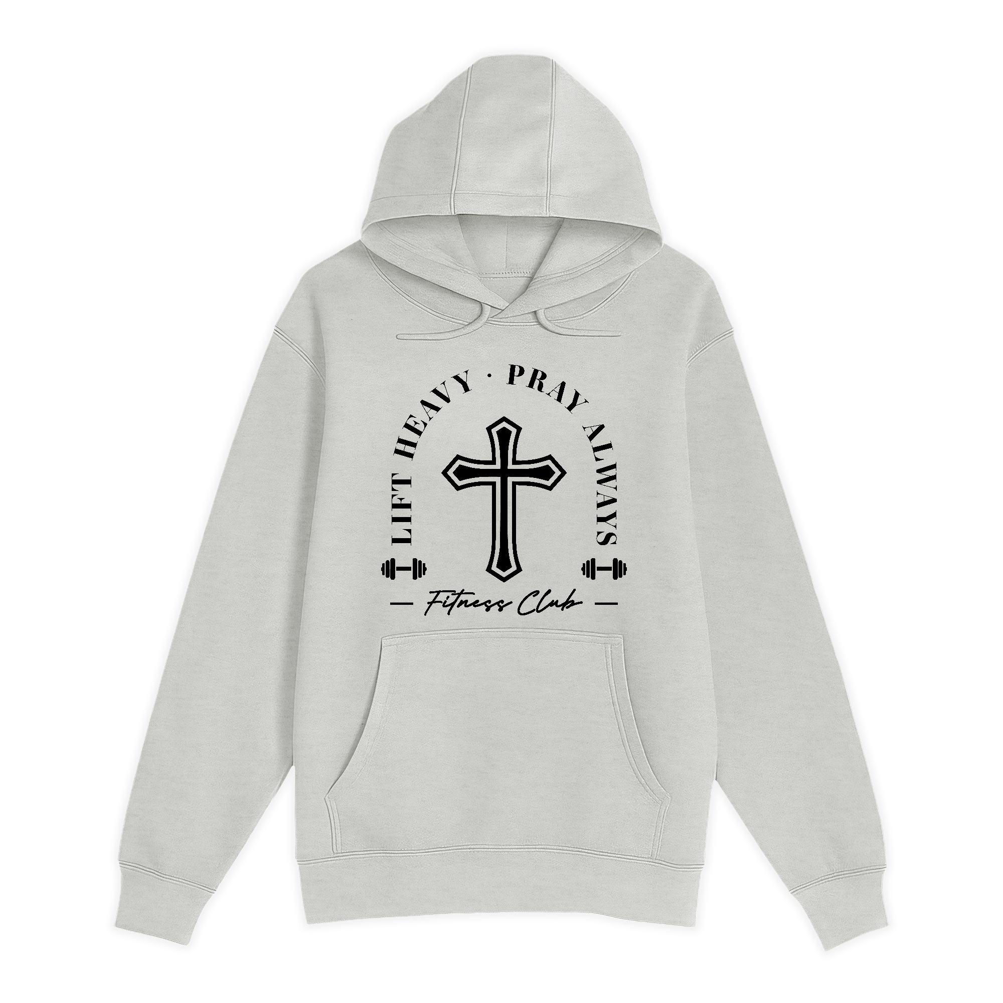 Unisex Small Oatmeal Pullover Hooded Sweatshirt