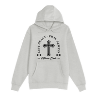 Unisex Small Oatmeal Pullover Hooded Sweatshirt