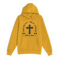 Unisex Small Yellow Pullover Hooded Sweatshirt