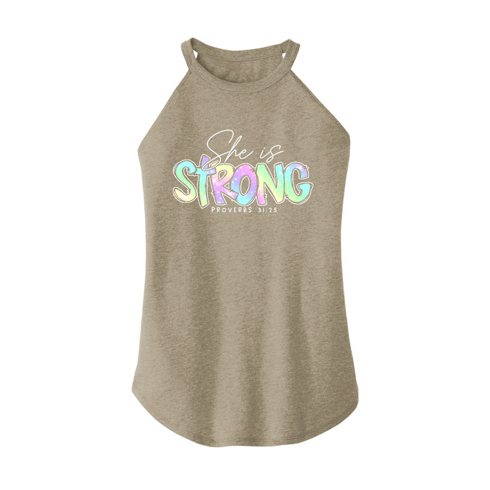 Womens X-Small Sand Rocker Tank Top