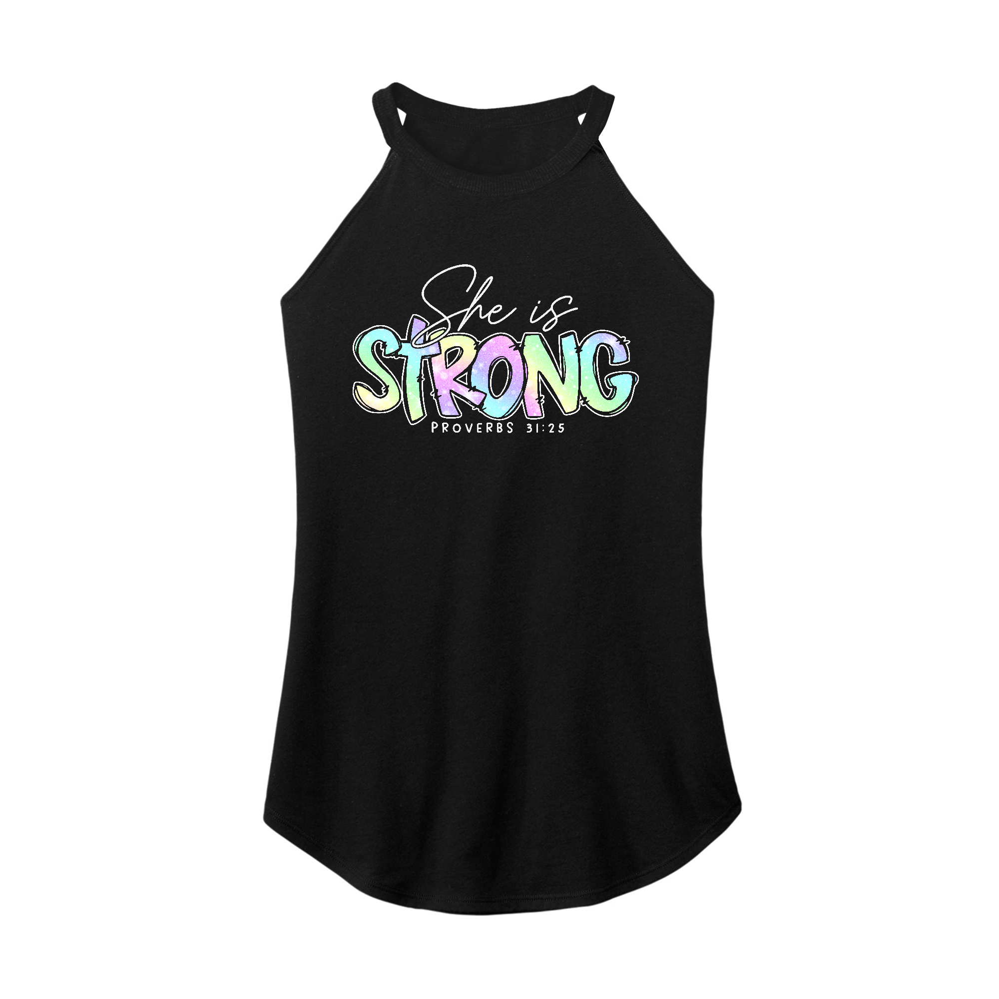 Womens X-Small Black Rocker Tank Top