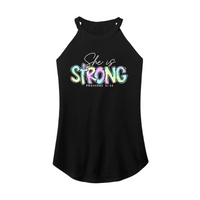 Womens X-Small Black Rocker Tank Top