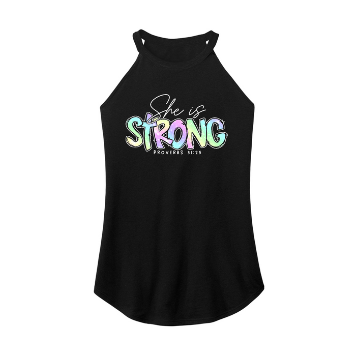 Womens X-Small Black Rocker Tank Top