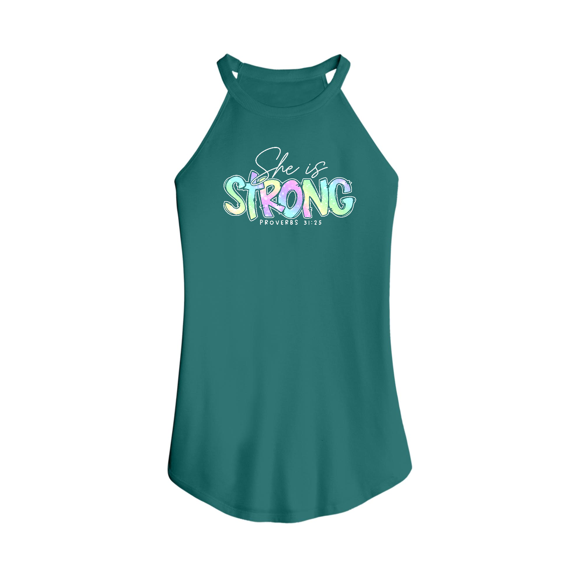 Womens X-Small Teal Tank Top