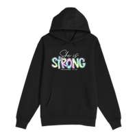 Unisex Small Black Pullover Hooded Sweatshirt