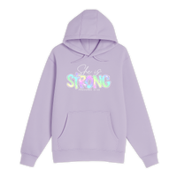 Unisex Small Lilac Pullover Hooded Sweatshirt