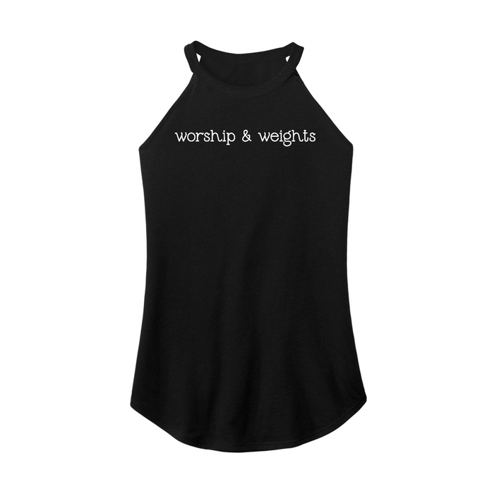 Womens X-Small Black Rocker Tank Top