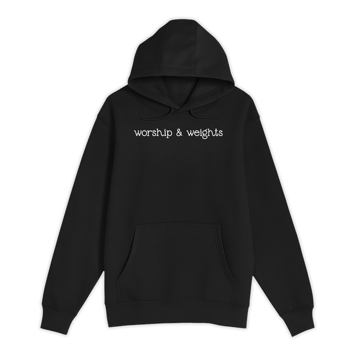 Unisex Small Black Pullover Hooded Sweatshirt
