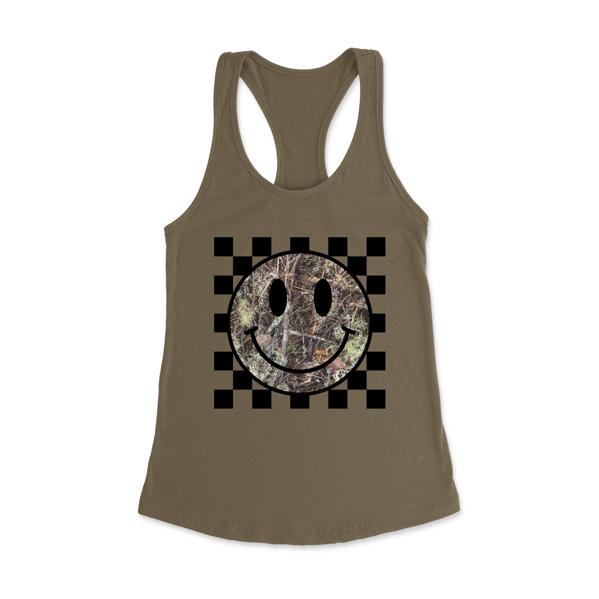 Womens X-Small Military Green Style_Tank Top
