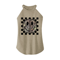 Womens X-Small Sand Rocker Tank Top