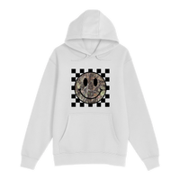 Unisex Small White Pullover Hooded Sweatshirt