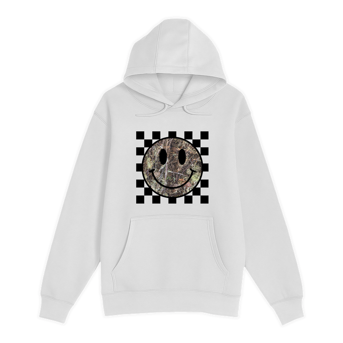 Unisex Small White Pullover Hooded Sweatshirt