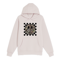 Unisex Small Light Pink Pullover Hooded Sweatshirt