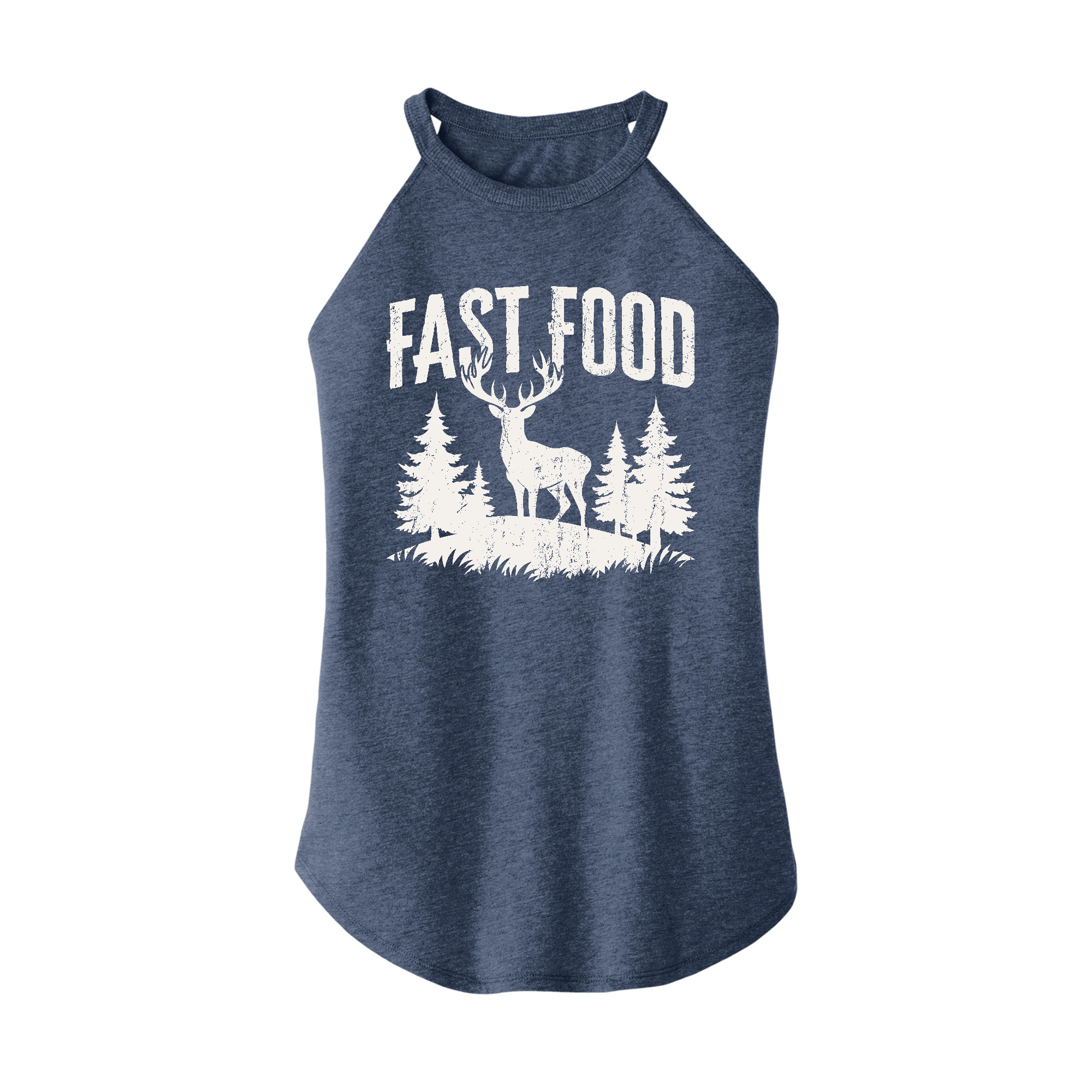 Womens X-Small Navy Heather Rocker Tank Top