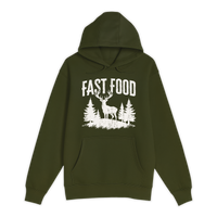 Unisex Small Army Pullover Hooded Sweatshirt