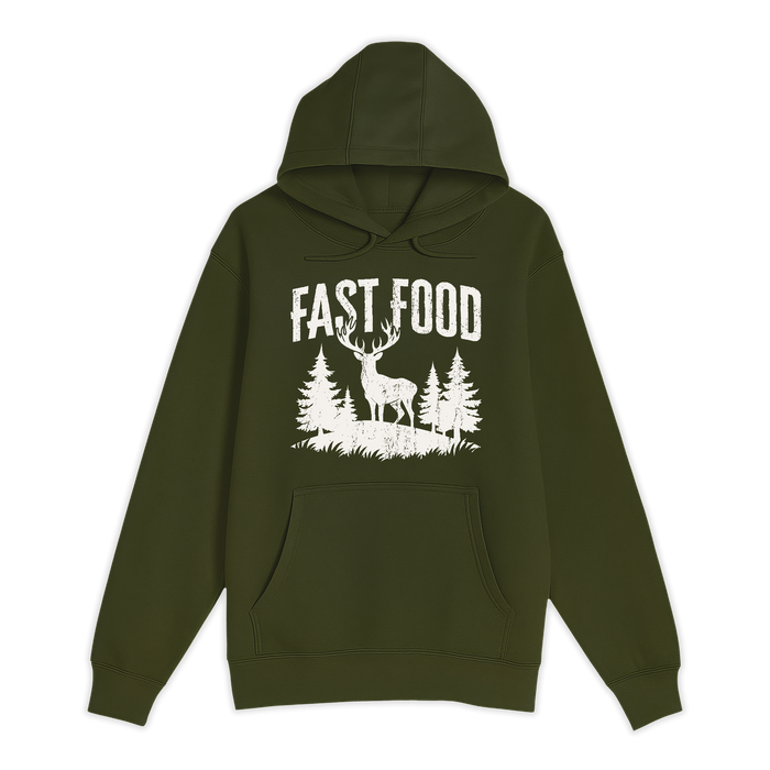 Unisex Small Army Pullover Hooded Sweatshirt