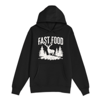 Unisex Small Black Pullover Hooded Sweatshirt