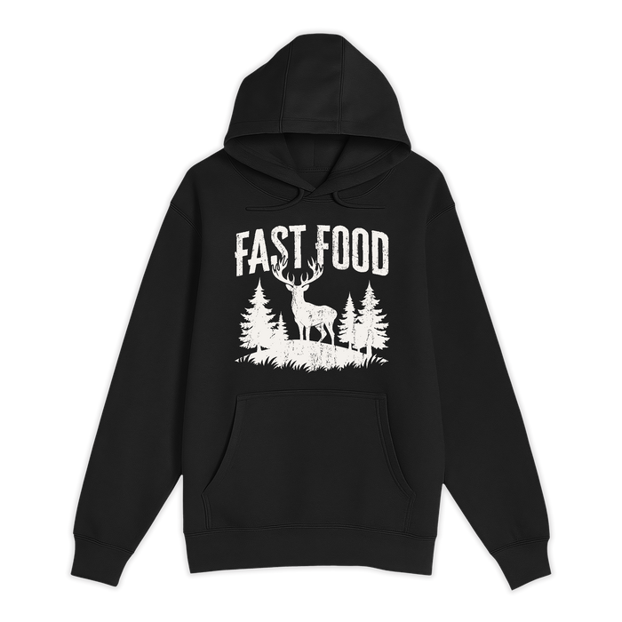 Unisex Small Black Pullover Hooded Sweatshirt