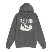Unisex Small Charcoal Heather Pullover Hooded Sweatshirt