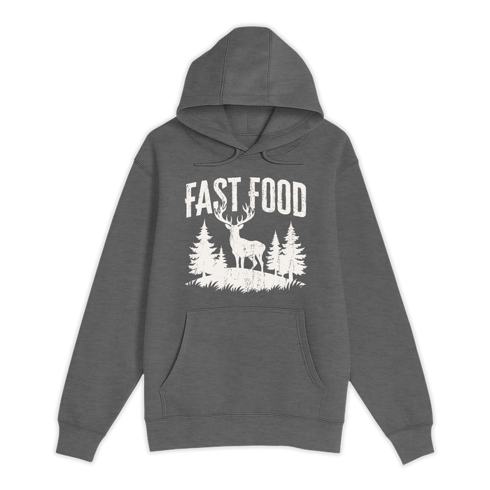 Unisex Small Charcoal Heather Pullover Hooded Sweatshirt