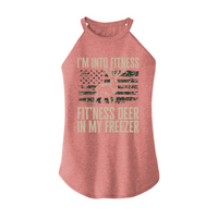 Womens X-Small Light Pink Rocker Tank Top