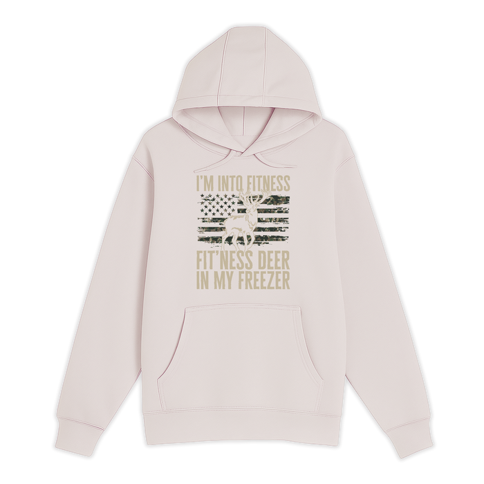 Unisex Small Light Pink Pullover Hooded Sweatshirt