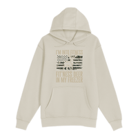 Unisex Small Natural Pullover Hooded Sweatshirt