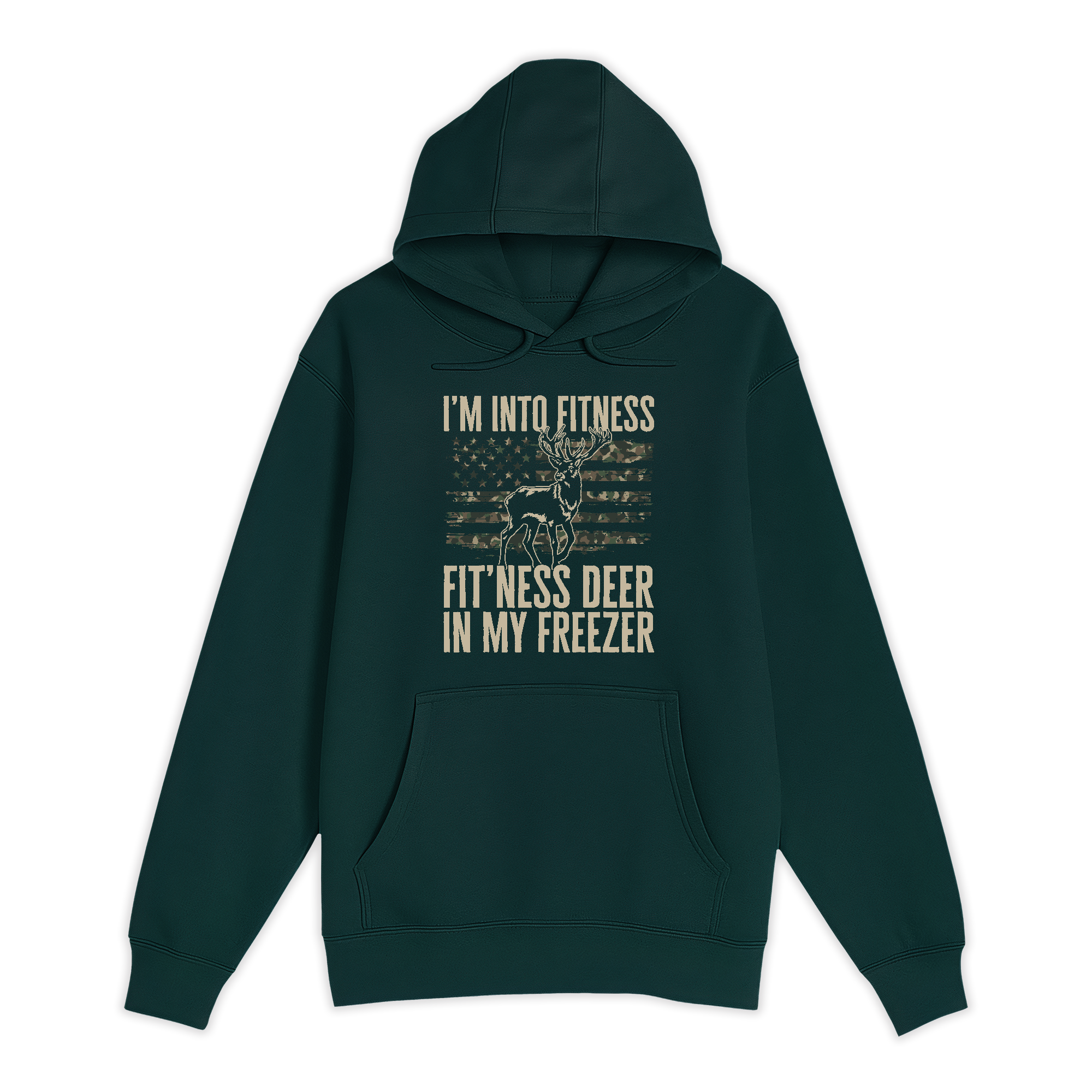 Unisex Small Sport Green Pullover Hooded Sweatshirt