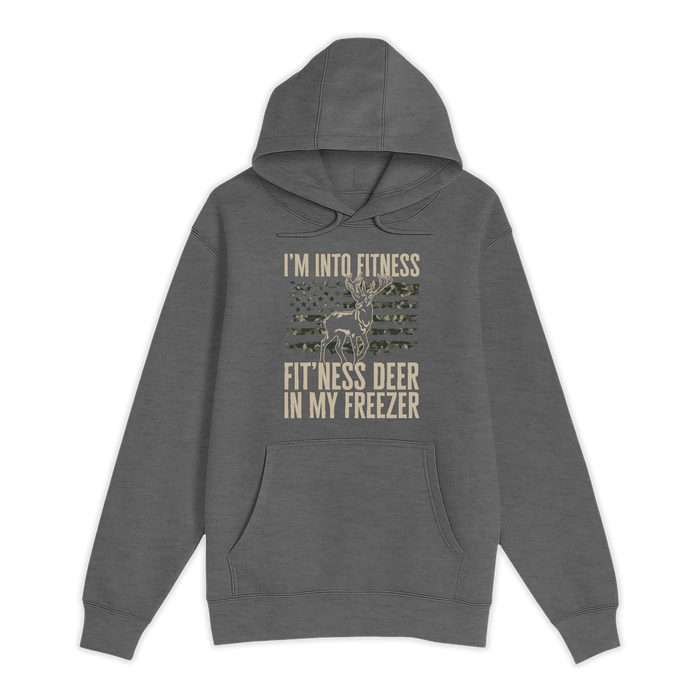 Unisex Small Charcoal Heather Pullover Hooded Sweatshirt