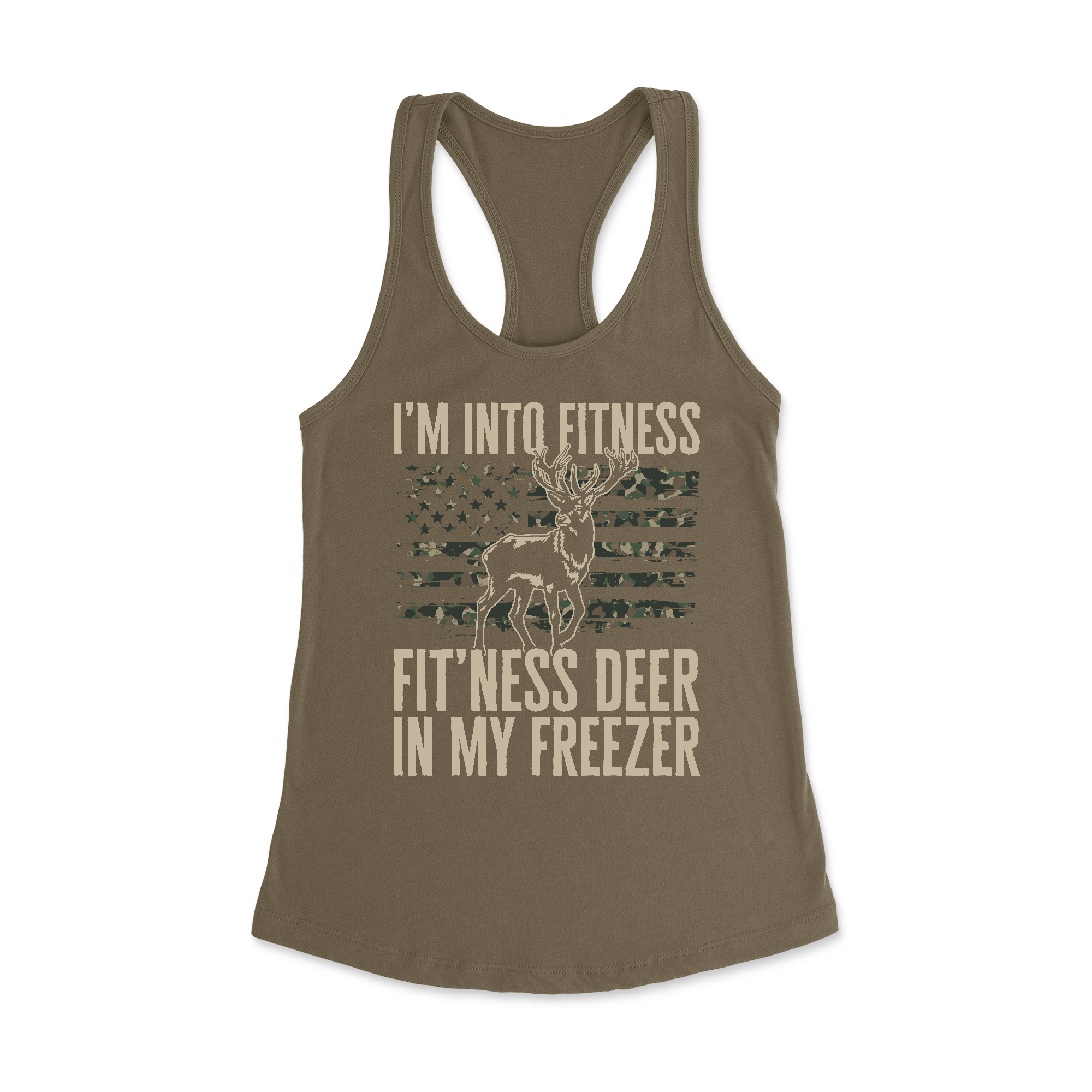 Womens X-Small Military Green Style_Tank Top