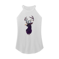 Womens X-Small White Rocker Tank Top