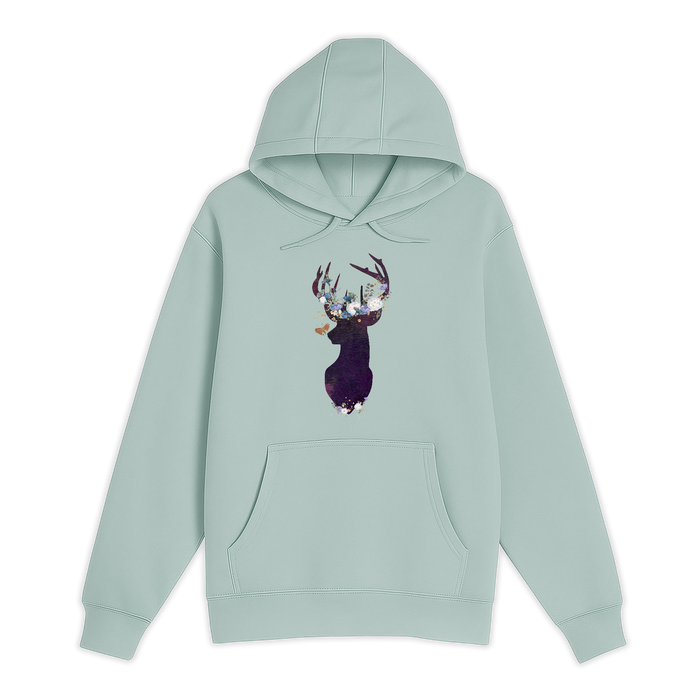 Unisex Small SEA FOAM Pullover Hooded Sweatshirt