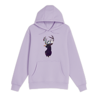 Unisex Small Lilac Pullover Hooded Sweatshirt