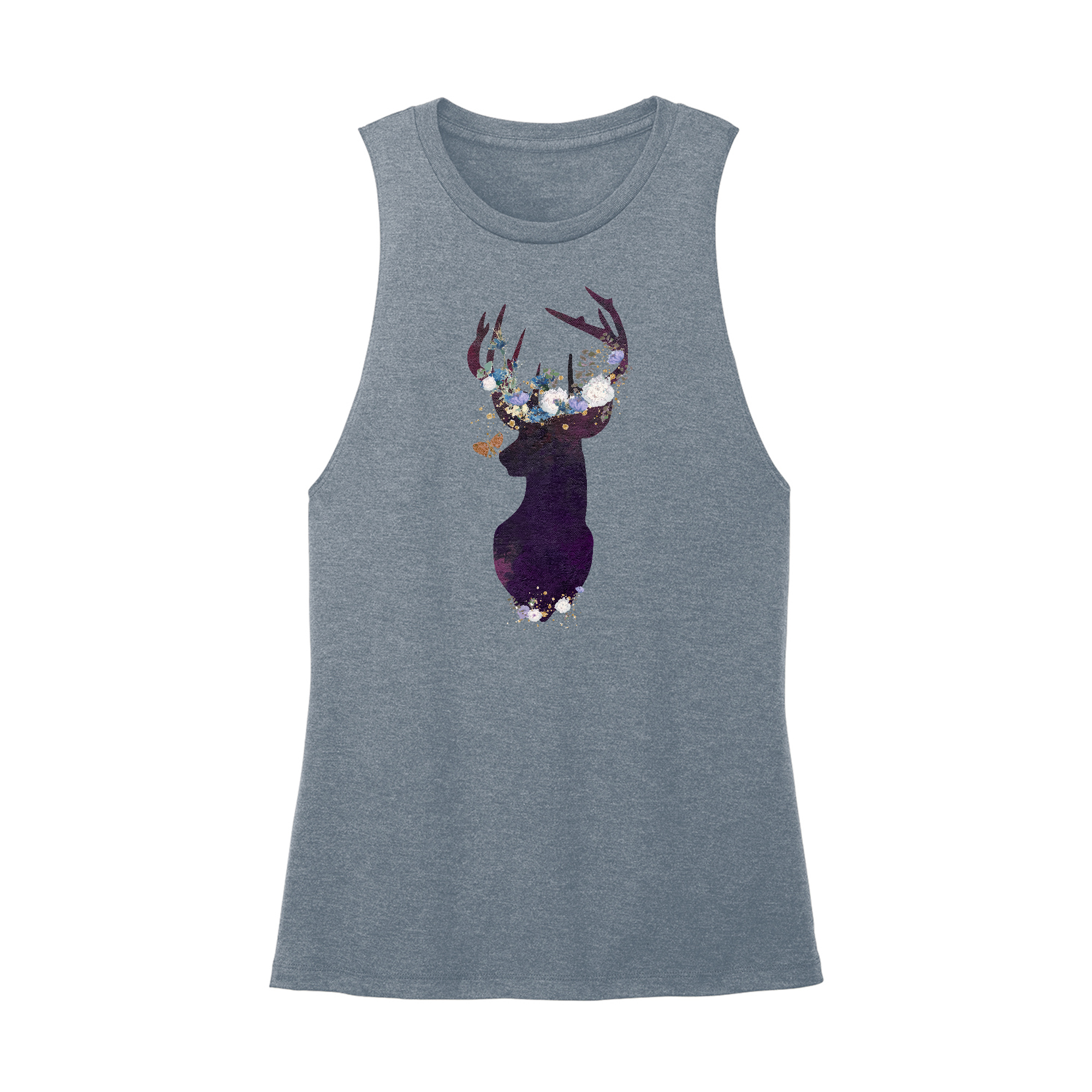 Womens X-Small Teal Muscle Tank