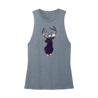 Womens X-Small Teal Muscle Tank