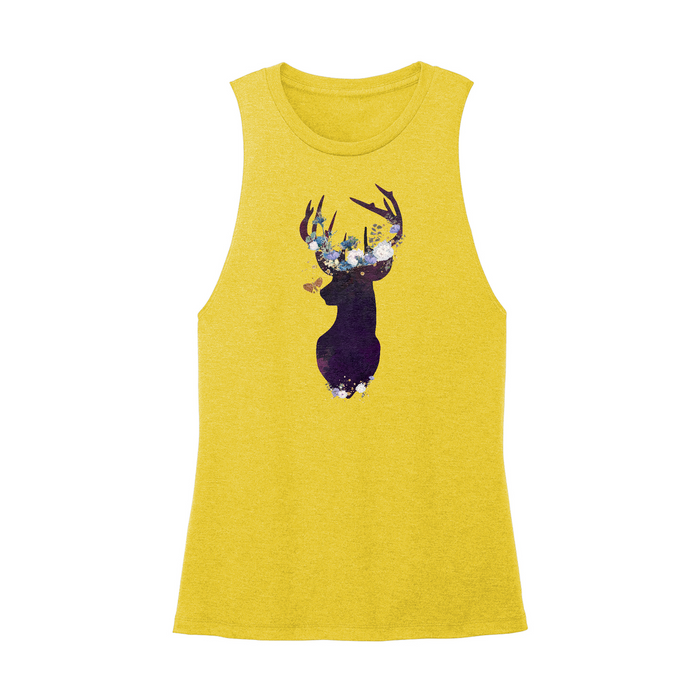 Womens X-Small Yellow Muscle Tank