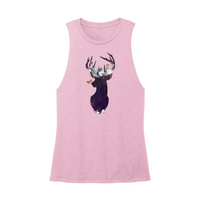 Womens X-Small Light Pink Muscle Tank