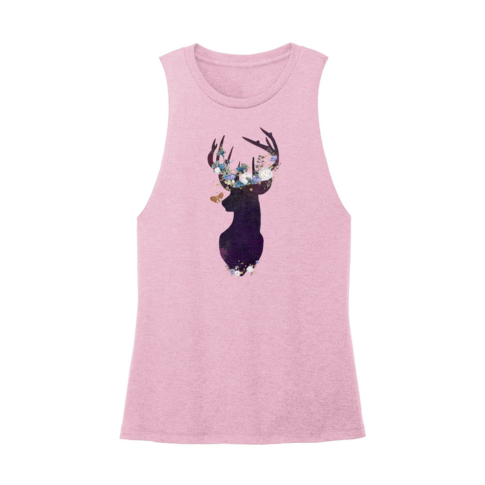 Womens X-Small Light Pink Muscle Tank