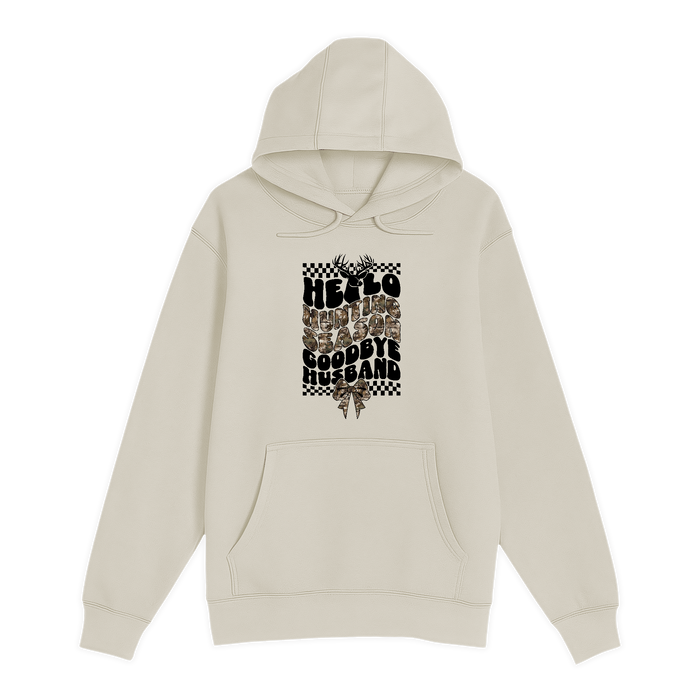 Unisex Small Natural Pullover Hooded Sweatshirt