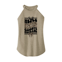 Womens X-Small Sand Rocker Tank Top