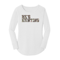 Womens X-Small White Long Sleeve Tunic Tee