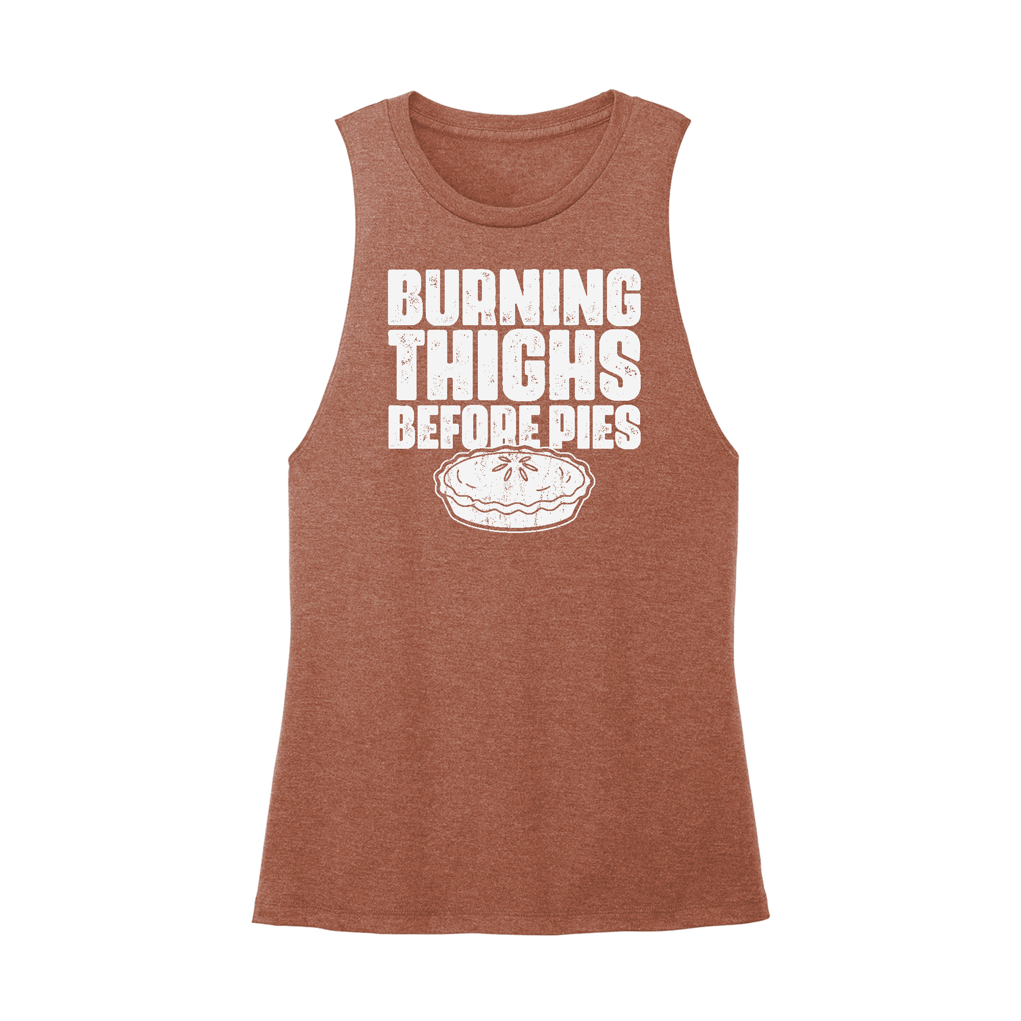 Womens X-Small Brown Muscle Tank