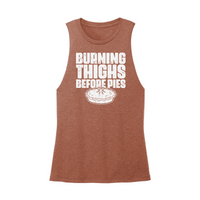 Womens X-Small Brown Muscle Tank