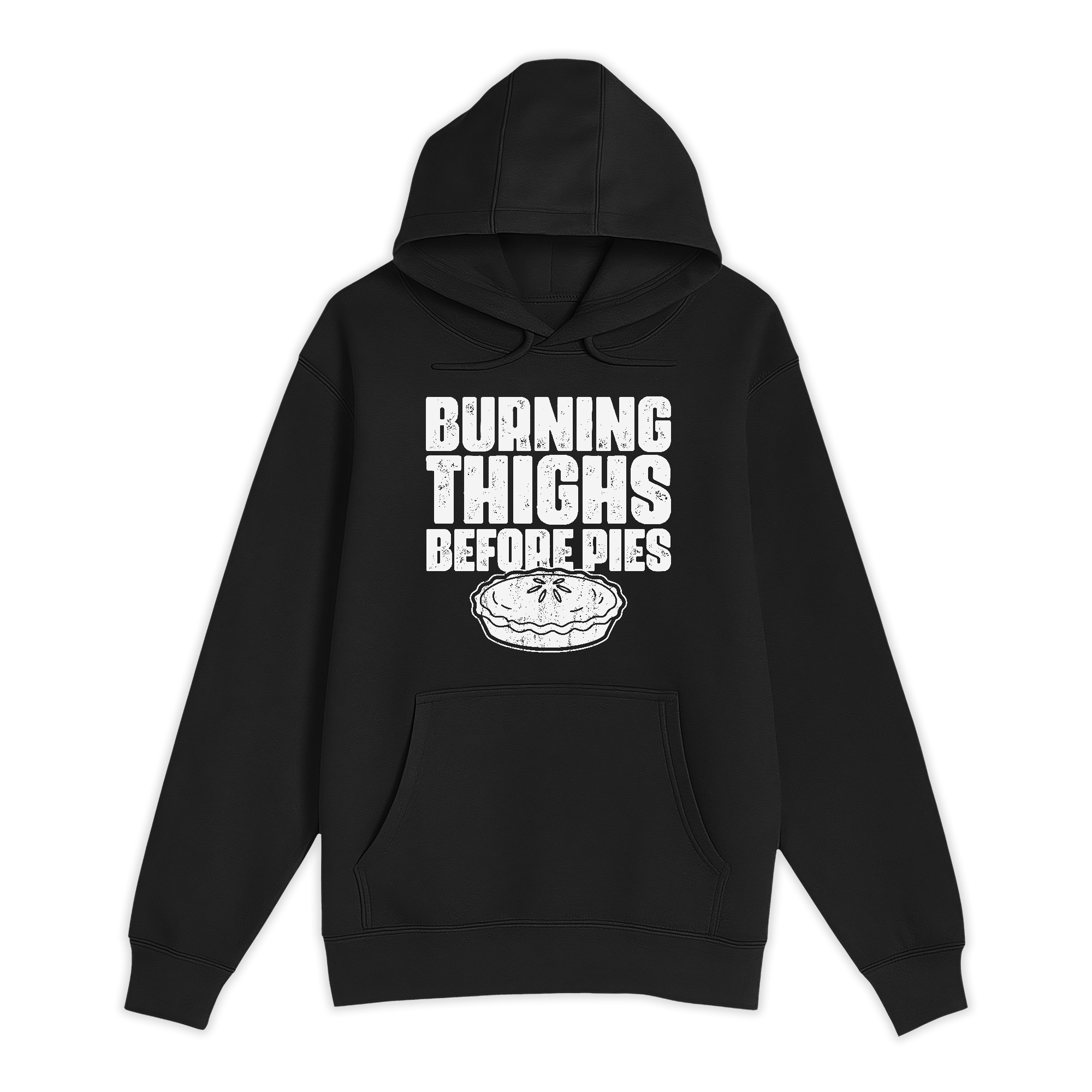 Unisex Small Black Pullover Hooded Sweatshirt