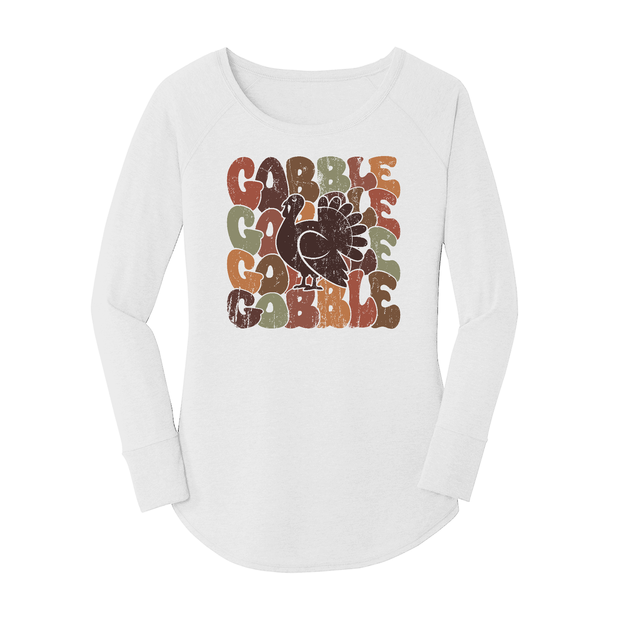 Womens X-Small White Long Sleeve Tunic Tee