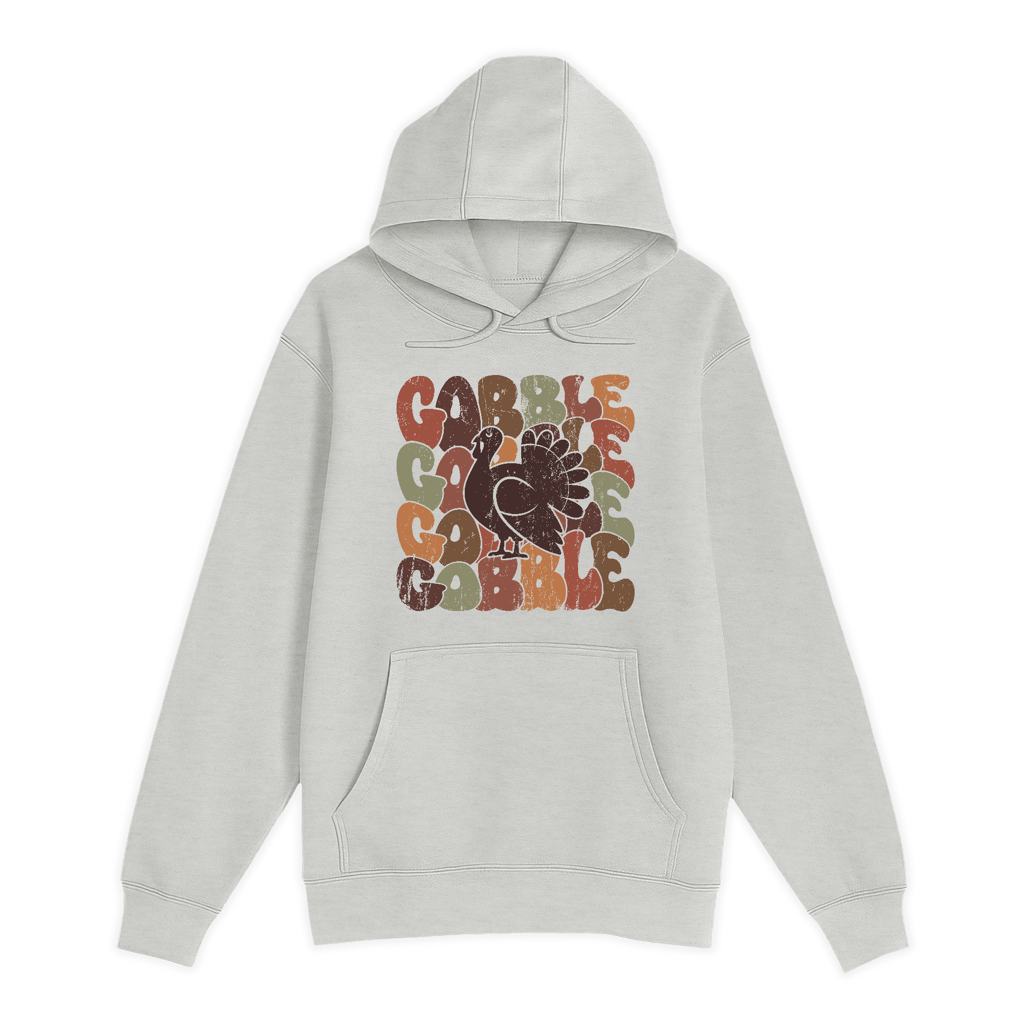 Unisex Small Oatmeal Pullover Hooded Sweatshirt