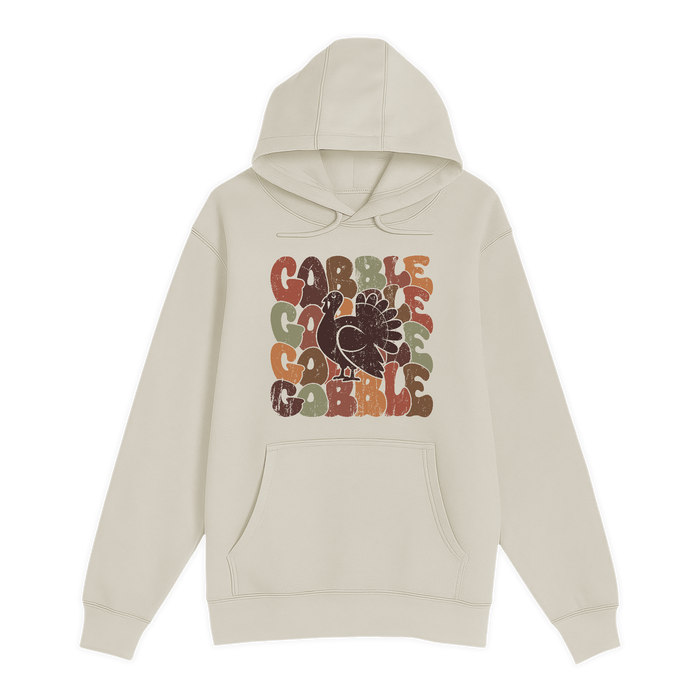 Unisex Small Natural Pullover Hooded Sweatshirt